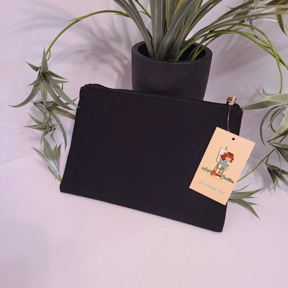 Owl Zipper Pouch Wristlet by Angie Bryan - Picture 3 of 7